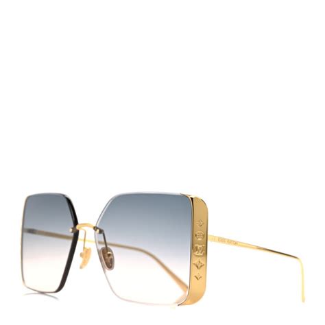 lv moon metal square sunglasses